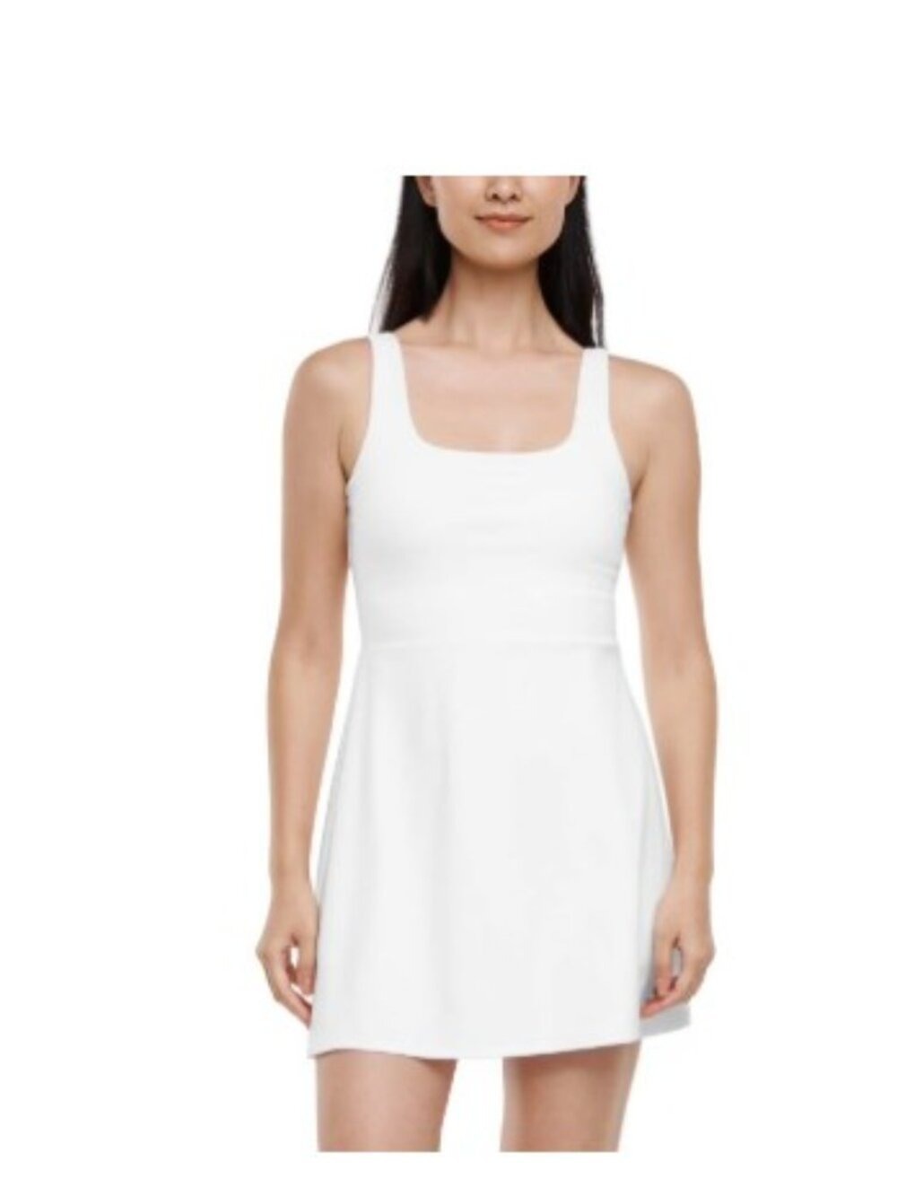GapFit Women's Active Tank Dress White Size M